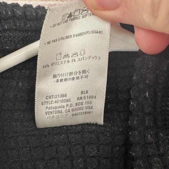 Vintage Patagonia R1 Flash Full Zip Pullover Jacket Mens Large Black Made in USA - Picture 10 of 12